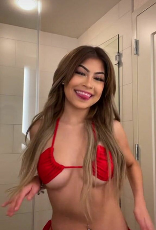 2. Sexy Desiree Montoya in Red Bikini