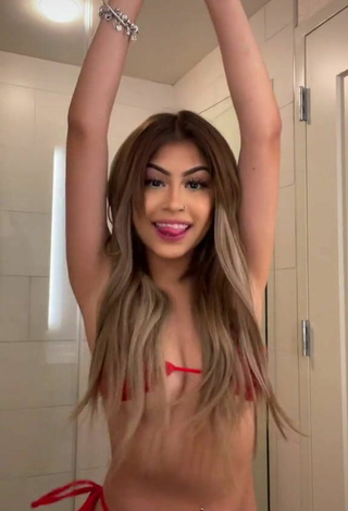 4. Sexy Desiree Montoya in Red Bikini