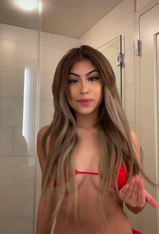 5. Sexy Desiree Montoya in Red Bikini