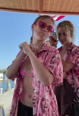 4. Sexy Emma Brooks McAllister in Pink Bikini Top