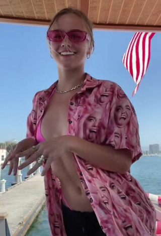 5. Sexy Emma Brooks McAllister in Pink Bikini Top