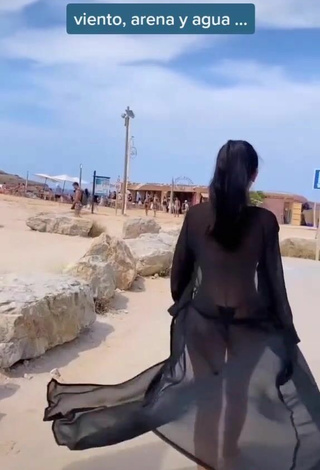 5. Hot Franjomar in Black Bikini at the Beach