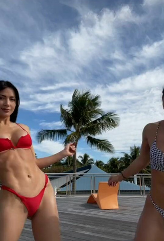 Georgina Mazzeo Shows Cleavage in Erotic Bikini