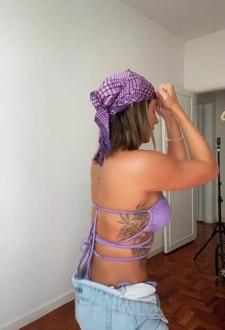 3. Amazing Hariany Nathália Almeida in Hot Purple Bikini Top