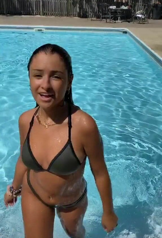 3. Wonderful Gabriellannalisa in Grey Bikini at the Swimming Pool