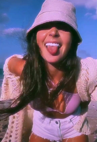 Hot Jade Picon in Bikini Top at the Beach