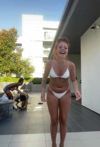4. Sexy Kayla Granda in White Bikini