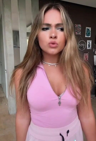 5. Sexy Michelle Kennelly in Pink Top