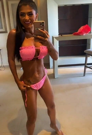 Cute Kimberly Flores Shows Cleavage in Bikini