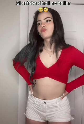 3. Hot Leidy Riascos in Red Crop Top