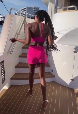 5. Sexy Lala Milan in Firefly Rose Swimsuit on a Boat