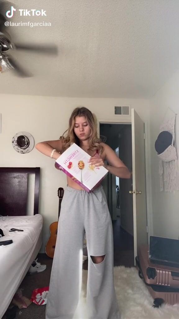 Sexy Lauri MF García in Striped Crop Top sexyfilter