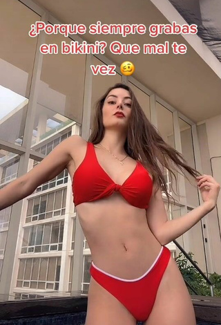 4. Sexy Andrea Caro in Red Bikini
