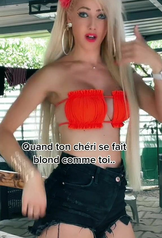 2. Sexy Lou in Red Bikini Top