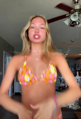 4. Beautiful Madison Vanderveen in Sexy Floral Bikini