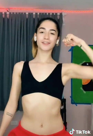 4. Sexy Mariana Casanova in Black Crop Top