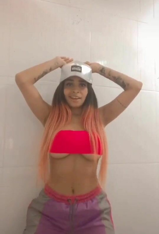 2. Sexy MC Lya in Red Tube Top