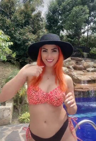 1. Sexy Mia Coloridas in Leopard Bikini Top