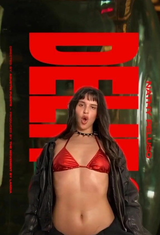 Sexy Nathy Peluso in Red Bikini Top