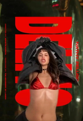 2. Sexy Nathy Peluso in Red Bikini Top