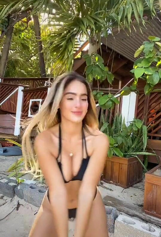 5. Sexy Nicolle Figueroa in Black Bikini