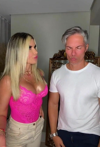 4. Sexy Pricylla Pedrosa Shows Cleavage in Firefly Rose Top
