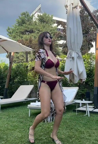 3. Hot Rosángela Espinoza in Red Bikini and Bouncing Boobs