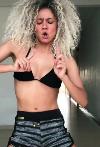 2. Fine Sandra Costa in Sweet Black Bikini Top and Bouncing Tits