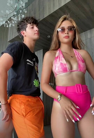 1. Sexy Sofia Andres Shows Cleavage in Firefly Rose Bikini and Bouncing Boobs