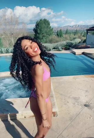 5. Teala Dunn Shows her Sweet Butt at the Pool