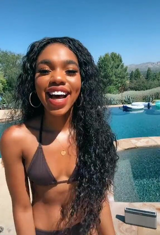 2. Sexy Teala Dunn in Thong at the Pool
