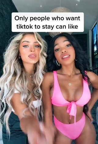 Teala Dunn Demonstrates Amazing Cleavage and Bouncing Boobs