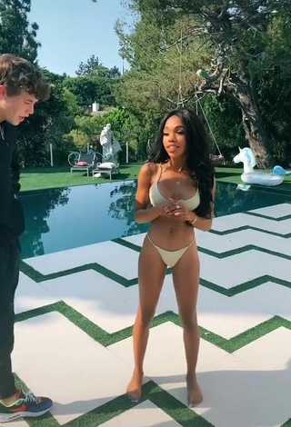 3. Adorable Teala Dunn Shows Butt at the Pool