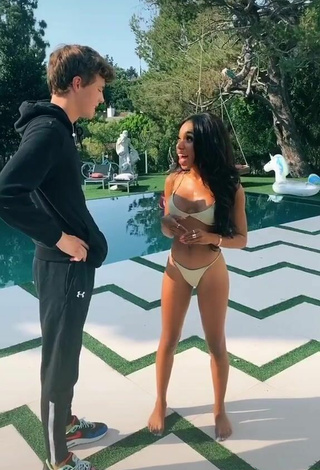 5. Adorable Teala Dunn Shows Butt at the Pool