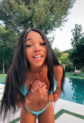 Wonderful Teala Dunn Shows Butt at the Pool and Bouncing Breasts