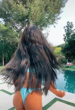 2. Wonderful Teala Dunn Shows Butt at the Pool and Bouncing Breasts