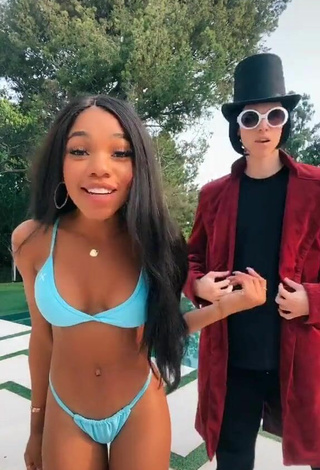 4. Wonderful Teala Dunn Shows Butt at the Pool and Bouncing Breasts