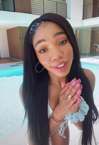 Sweetie Teala Dunn Shows Butt at the Swimming Pool