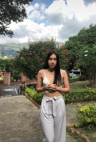 3. Sexy Val in White Crop Top