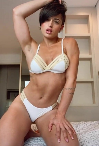Yanne Looks Sexy in White Bikini