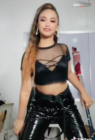 5. Sexy Amber Miles in Black Crop Top