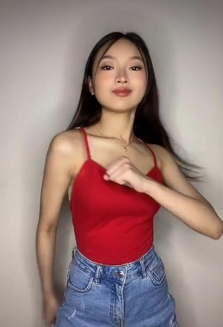 3. Sexy Angelic Sakura in Red Top