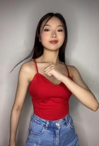4. Sexy Angelic Sakura in Red Top