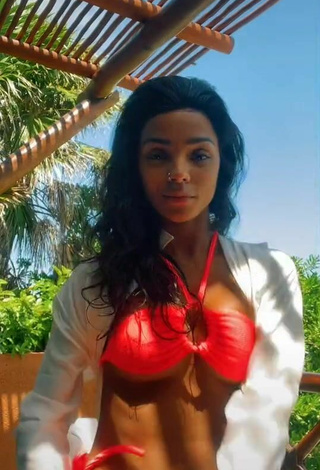 2. Sexy Brunna Gonçalves in Red Bikini