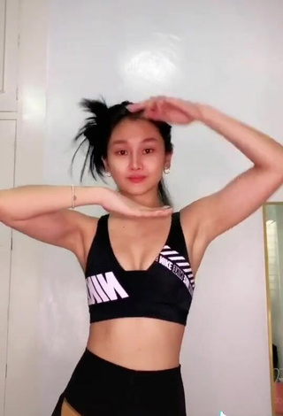 4. Sexy Chienna Filomeno Shows Cleavage in Sport Bra and Bouncing Breasts