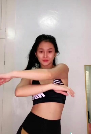 5. Sexy Chienna Filomeno Shows Cleavage in Sport Bra and Bouncing Breasts