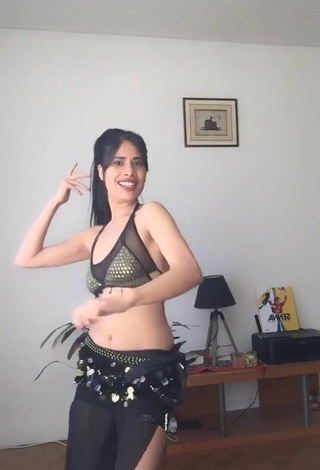 2. Dazzling XENA in Inviting Crop Top and Bouncing Boobs