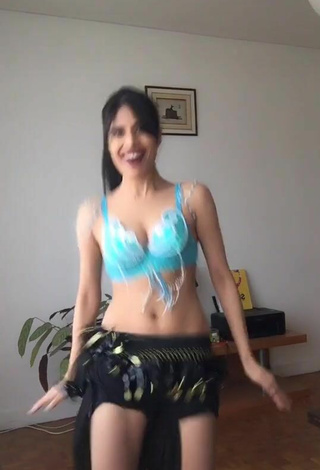 3. Hot XENA in Turquoise Bikini Top while doing Belly Dance