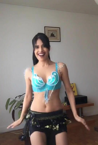 4. Hot XENA in Turquoise Bikini Top while doing Belly Dance