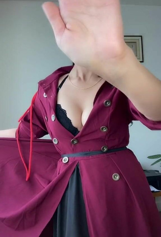 2. Hot XENA Shows Cleavage in Dress and Bouncing Boobs
